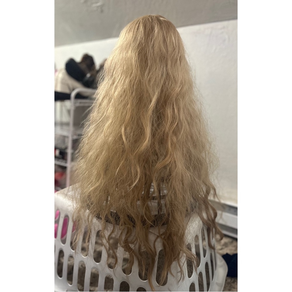 Honey Blonde - Light Brown Synthetic Wig - Picture 4 of 7